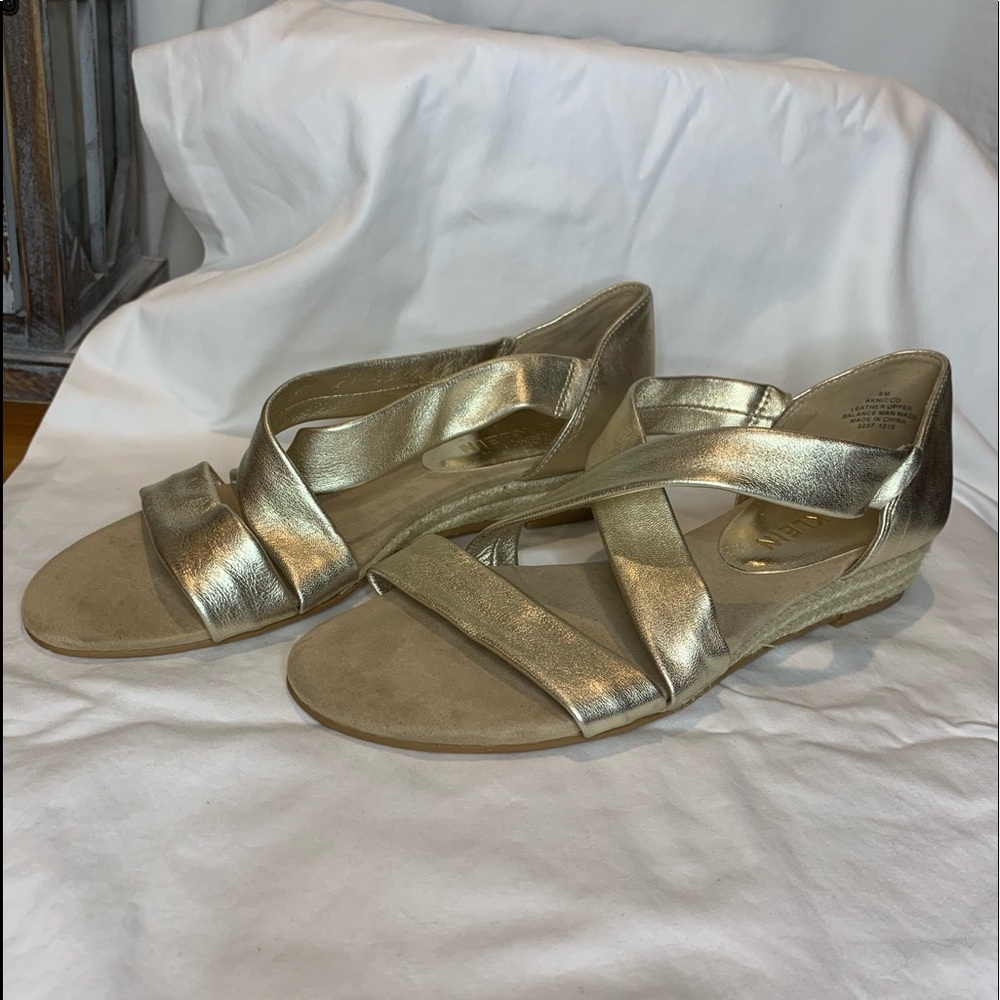 Anne Klein ‘Aknicco’ Gold Sandals
